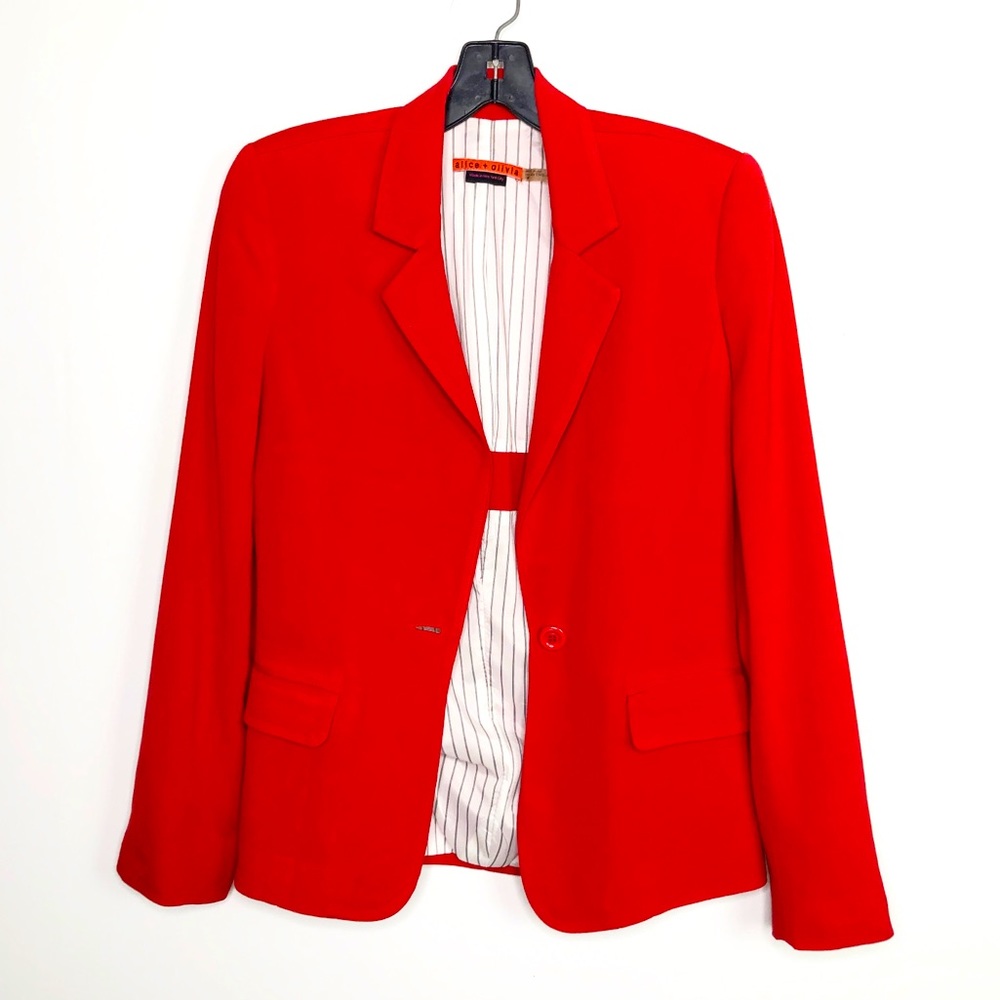 Alice & Olivia red Blazer